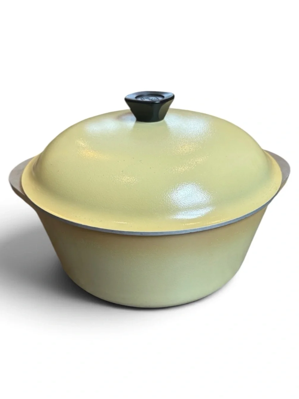 Vintage Club 4 QT Stock Pot Dutch Oven Lid Harvest Gold Yellow Cast Aluminum